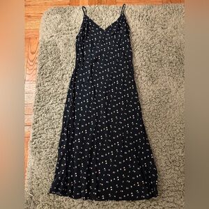 Jill Stuart Navy Ditsy Floral Slip dress Size XS
